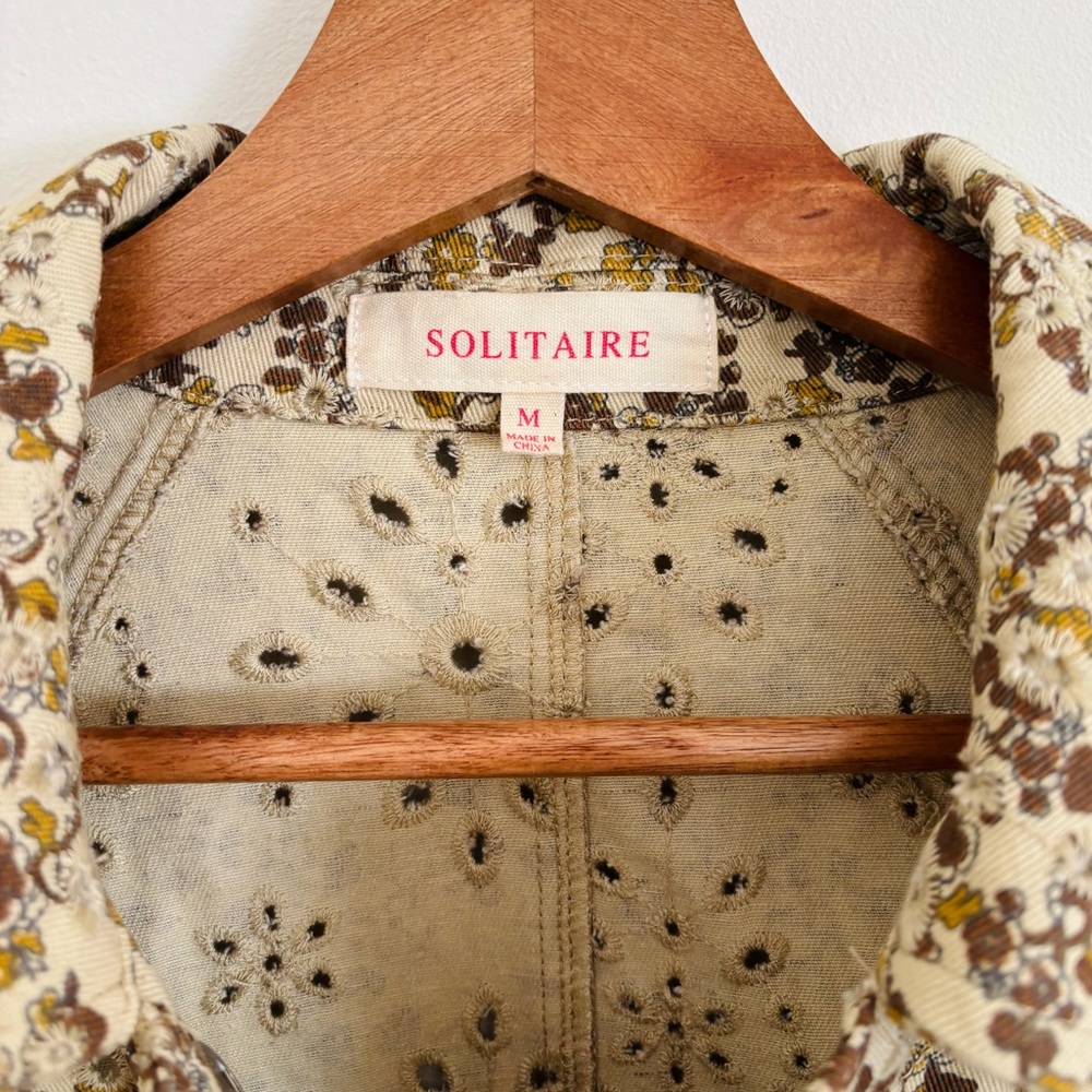 Solitaire Floral Print Eyelet Jacket - Picture 2 of 6